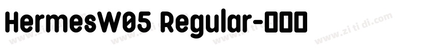 HermesW05 Regular字体转换